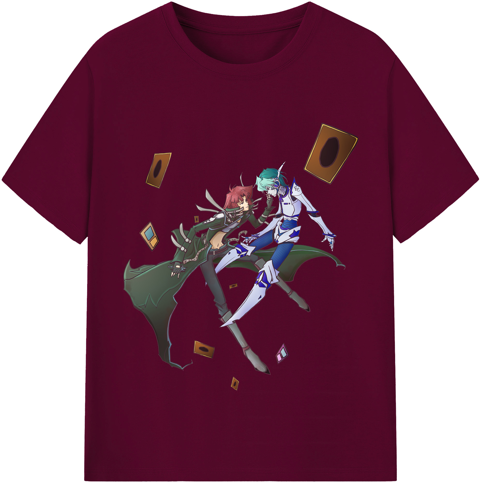 （画像用） 遊☆戯☆王 Yu-Gi-Oh! レディースカジュアルプリントTシャツ（綿100％）